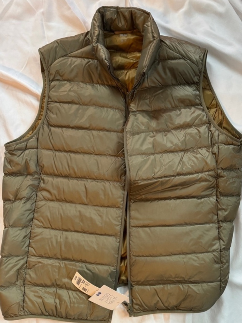 Uniqlo Metallic Gray Ultra Light Down Vest